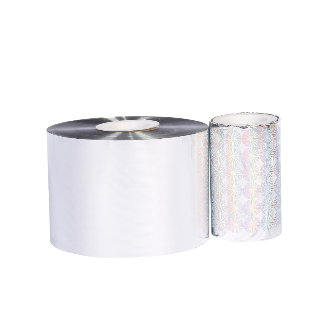 Silver holographic embossing film