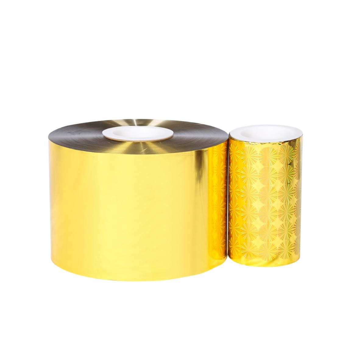 Gold holographic embossing film